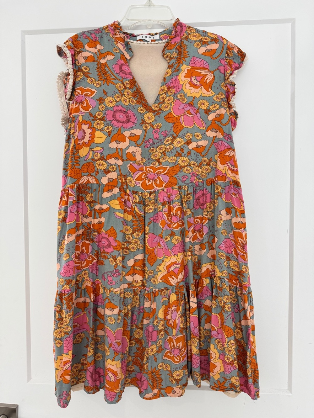 THML Floral Tiered Dress – Size Medium